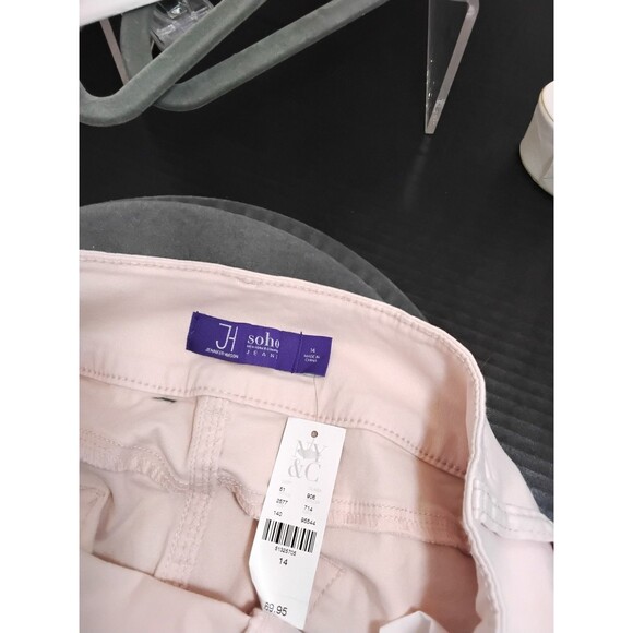 Soho New York and Company Jeans High Rise  Legging Pink SZ 14 - Picture 5 of 5